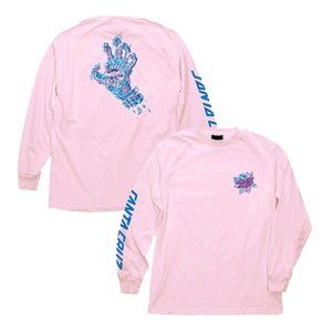 Santa Cruz Crystal Hand Long Sleeve T-Shirt - Pink